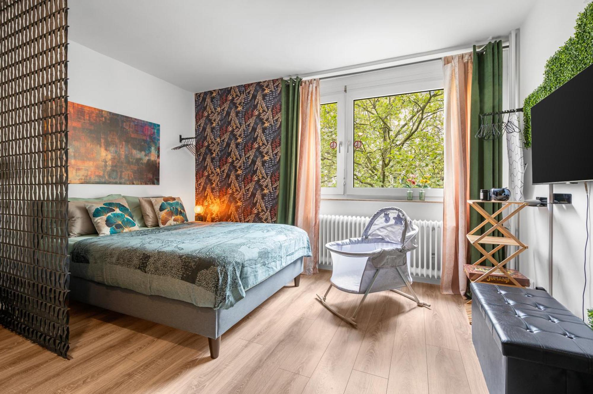 Urban Jungle Studio Apartment Offenbach del Meno Exterior foto
