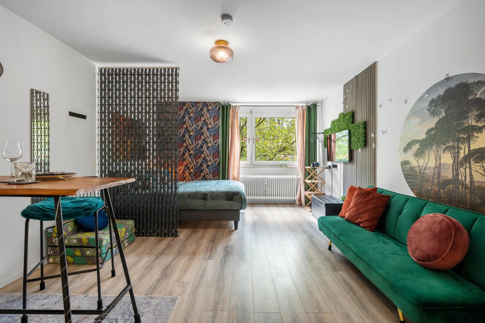 Urban Jungle Studio Apartment Offenbach del Meno Exterior foto